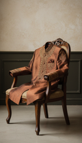 Jodhpuri Jacket in Burnished Bronze